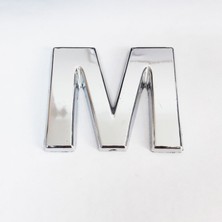 Sb Shopping Cemax M Harfi 3,75 cm Krom Yapışkanlı