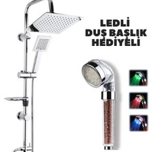 Sb Shopping Rain Duş Robotu Tepe Duş Seti Duş Başlığı Sistemi Ledli Duş Başlık Hediyeli