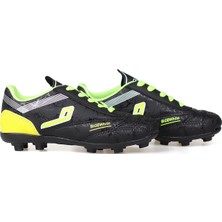 Kajila Erkek Çocuk Siyah Sarı Halı Saha Kramponu - Bağcıklı, Rahat Konforlu ve Dayanıklı Futbol Ayakkabısı