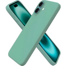 Bix iPhone 16 Plus Silikon Kılıf Magsafe Uyumlu Güçlü Koruma Darbe Emici Nane Yeşili
