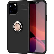 Lims Store Newface Iphone 12 Pro Max Kılıf Range Yüzüklü Silikon - Siyah-Gold