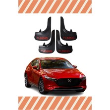 the mr east Mazda 3 Tunıng Yazılı 4'lü Tozluk Çamurluk Paçalık