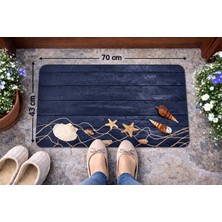 Deniz Kabuğu Desenli Kapı Önü ve Çok Amaçlı Paspas