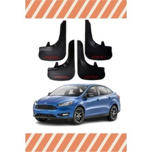 the mr east Ford Focus 3 Sd 2011-2015 Racing Yazılı 4'lü Tozluk Çamurluk Paçalık