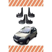 the mr east Citroen C3 2002-2010 Sports Yazılı 4'lü Tozluk Çamurluk Paçalık