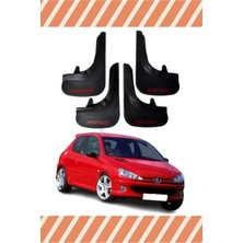 the mr east Peugeot 206 Hb Peugeot 106 Racing Yazılı 4'lü Tozluk Çamurluk Paçalık