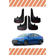 the mr east Hyundai Elentra 2016-2021 Racing Yazılı 4'lü Tozluk Çamurluk Paçalık