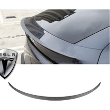 Ramm Tesla Juniper Arka Tampon Performance Tip Spoyleri (Spoiler) Mat Karbon Kaplama Siyah