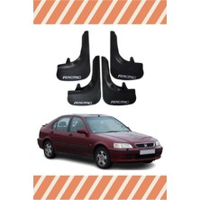 the mr east Honda Civic Euro Hb 1996-2001 Racing Yazılı 4'lü Tozluk Çamurluk Paçalık