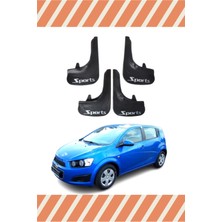 the mr east Chevrolet Aveo Hb 2011 ve Sonrası Sports Yazılı 4'lü Tozluk Çamurluk Paçalık