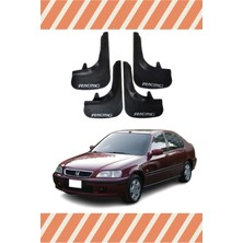 the mr east Honda Civic Euro Sd 1996-2001 Racing Yazılı 4'lü Tozluk Çamurluk Paçalık