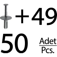 Alpha Auto Part Opel ve Bmw Için Tampon Klipsi- 50 Adet