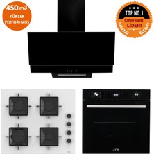 Ferre ve Afm Tech Markalı / Giza 8 Turbolu Dijital Ankastre Set (SS206 + FM7700 +FM3250 )