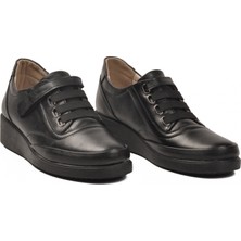 Ayakmod 315227 Jel Taban Anatomik Siyah Kadın Günlük Ayakkabı