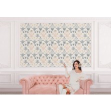 the mr east Pastel Renkli Yapraklar Çiçekler Duvar KAĞIDI-5643