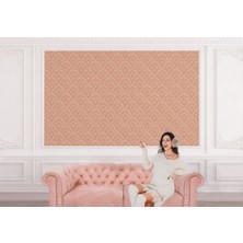 the mr east Pembe Kalp Ikonlu Kız Çocuk Odası Duvar KAĞIDI-5543