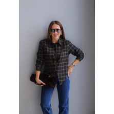 Purple By Banu Haki Ekoseli Gömlek