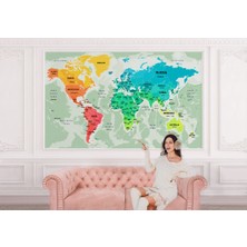 the mr east Dünya Haritası Duvar Kağıdı Ülke ve Başkentli İNGILIZCE-2775