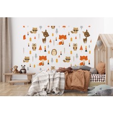 the mr east Doğa Hayvanları Temalı Öğretici Çocuk Odası Duvar KAĞIDI-5722