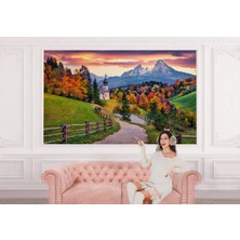 the mr east Hochkalter Dağı Maria Gern Kilisesi ve Alpler Dekoratif Duvar KAĞIDI-3679