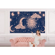 the mr east Astroloji Retro Uzay Güneş Ay Bulut Duvar Duvar KAĞIDI-5535