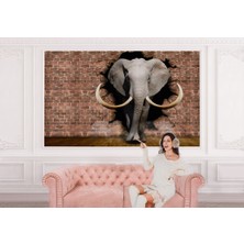 the mr east Duvardan Çıkan Fil Duvar KAĞIDI-5609