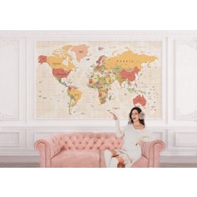 the mr east Ingilizce Dünya Haritası Duvar Kağıdı Detaylı Öğretici -1078