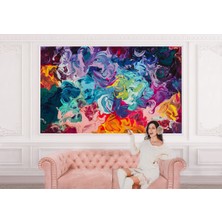 the mr east Modern Tarz Yağlıboya Görünüm Dekoratif Duvar KAĞIDI-3524