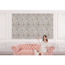 the mr east Çiçek ve Yaprak Desenli Iskandinav Tarzı Duvar KAĞIDI-5557