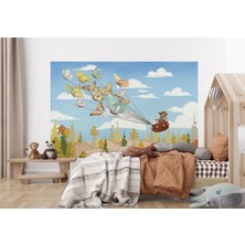 the mr east Hayvanları Uçuran Kelebekler Çocuk Odası Duvar KAĞIDI-5607