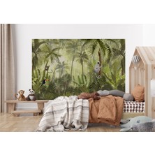 the mr east Tropikal Orman Bitkileri ve Hayvanları Çocuk Odası Duvar KAĞIDI-5639