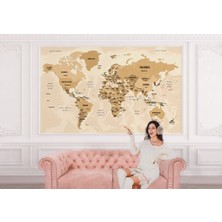 the mr east Dünya Haritası Duvar Kağıdı Ülke ve Başkentli İNGILIZCE-2765