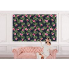 the mr east Tropikal Çiçekli Ağaç Yaprakları Duvar KAĞIDI-5561