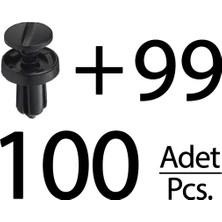 Alpha Auto Part Fiat Panda, Punto, Clio 3 Için Davlumbaz Klipsi- 100'LÜ