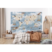 the mr east Çocuk ve Bebek Odası Duvar Kağıdı Hayvanlar Alemi Eğitici ve Öğretici -1106