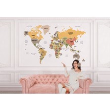 the mr east Dünya Haritası Duvar Kağıdı Ülke ve Başkentli Ingilizce Dünya HARITASI-1529