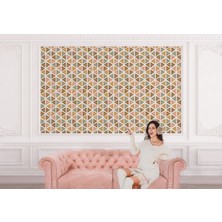 the mr east Renkli Pastel Şekiller Modern Duvar KAĞIDI-5545