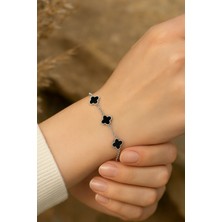 MiraveLux 925 Ayar Gümüş Yonca Bileklik