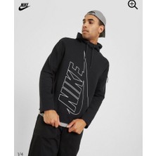 Nike Tech Fleece Pullover Graphic Hoodie Siyah Erkek Sweatshirt DX0577-010