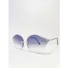 Çerçevesiz Bizote Güneş Gözlüğü El Yapımı (Handmade) Füme Model 7022