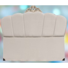 Bengi Ankara Mobilya Başlık Alc  Avangart Model 150 cm Kapitone Krem Renk Kumaş Döşeme El Yapım