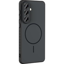 Paladyum Case Samsung Galaxy S26 Uyumlu M-Safe Şarj Özellikli Siyah Tea Kapak