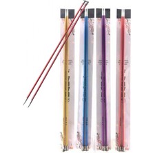 MiraLive Metalize Çift Renk Şiş 35 cm 6 Numara (Renk Stoğa Göre)