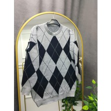 Nisa Butik Giyim Baklava Desenli Triko Kazak