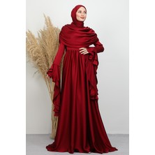 Karmen Yoryo Elbise Bordo
