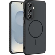 Paladyum Case Samsung Galaxy S26 Plus Uyumlu M-Safe Şarj Özellikli Siyah Tea Kapak