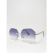 Çerçevesiz Bizote Güneş Gözlüğü El Yapımı (Handmade) Füme Model 7027