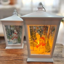 Sedosh Home Vision 2’li Yılbaşı Feneri Beyaz LED Işıklı Pilli Dekoratif Fener Seti