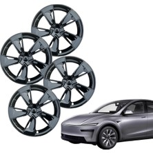 Ramm Tesla Juniper Celest Jant Kapağı Seti 19 Inç Parlak Siyah