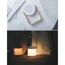 Sidens Store Newface Jp-Dld Kamp Lambası Görünümlü Dekoratif Gece Lambası - Beyaz